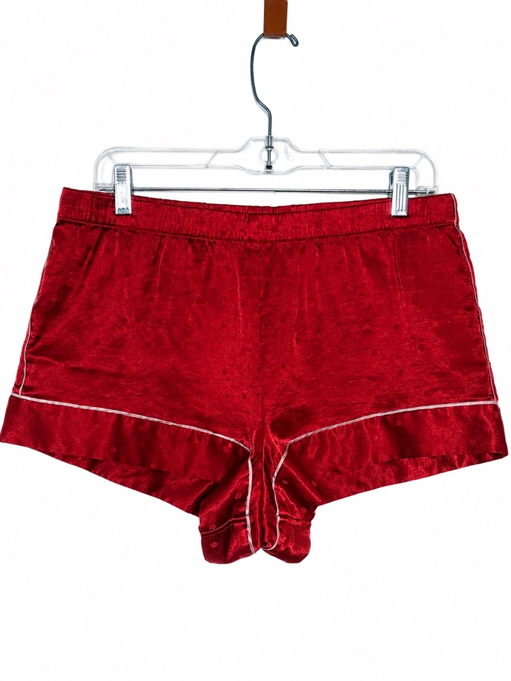 VICTORIA’S SECRET Red Satin Polka Dot Sleep Shorts Pajama Lounge Shorts Medium